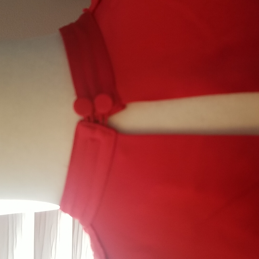 NWT Self-Portrait red satin handkerchief hem midi dress - Picture 10 of 16